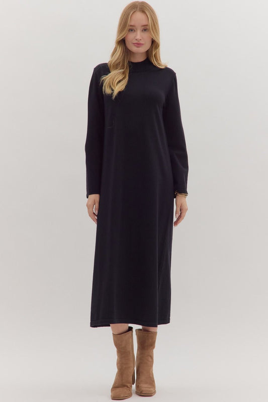 Winter Is Calling Midi In Black