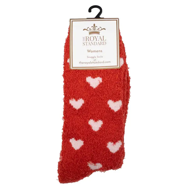 Women's Hearts Snuggle Socks Red-Pink One Size