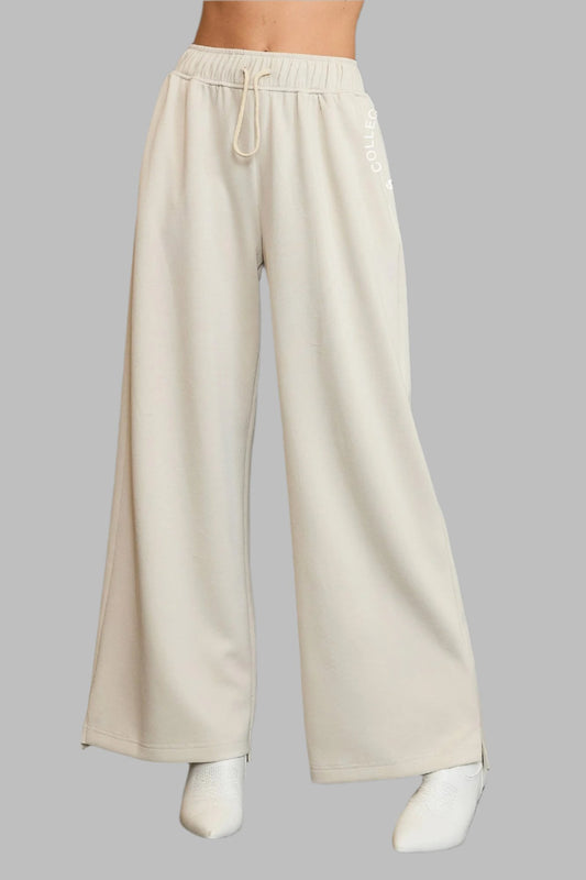 Oh So Soft Pull On Sweatpants In Cream