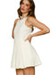 Match Point Luxeknit Mini Dress In Ecru