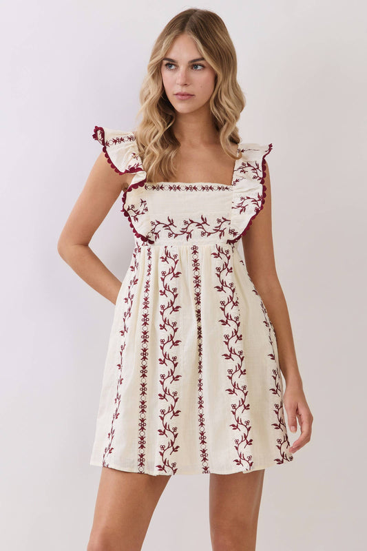Meet Me at Doak Mini Tie Back Dress
