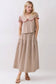 Gingham Tiered Maxi Skirt