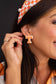 Orange and White Power T Studs