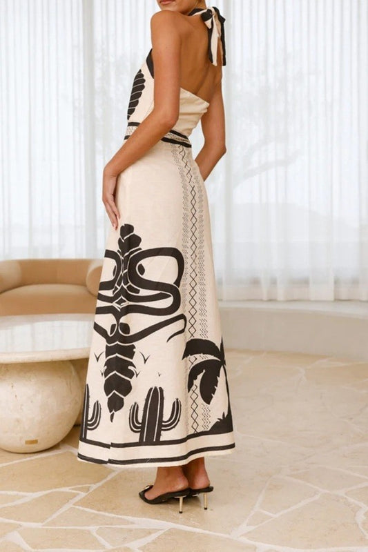 Palm Desert Halter Maxi