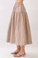 Gingham Tiered Maxi Skirt