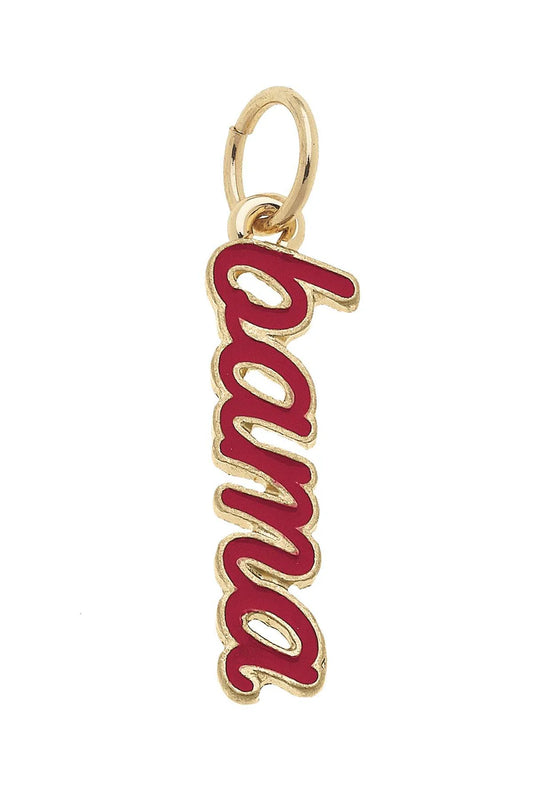 Alabama Crimson Tide Script Charm