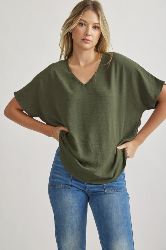 Amy Top In Olive