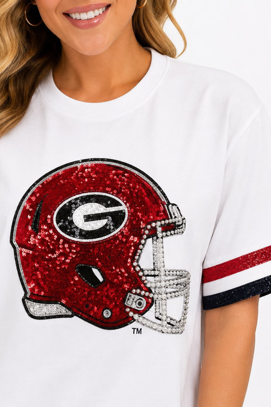 Georgia Sparkle Logo T-Shirt