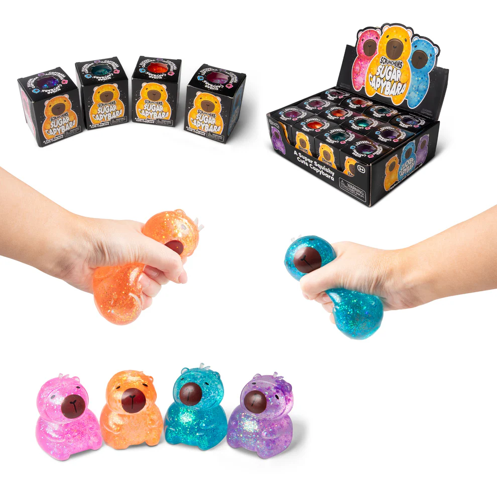 Scrunchems® Sugar Capybara Squishy Fidget Toy (1pc) Assorted