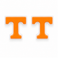 Orange and White Power T Studs