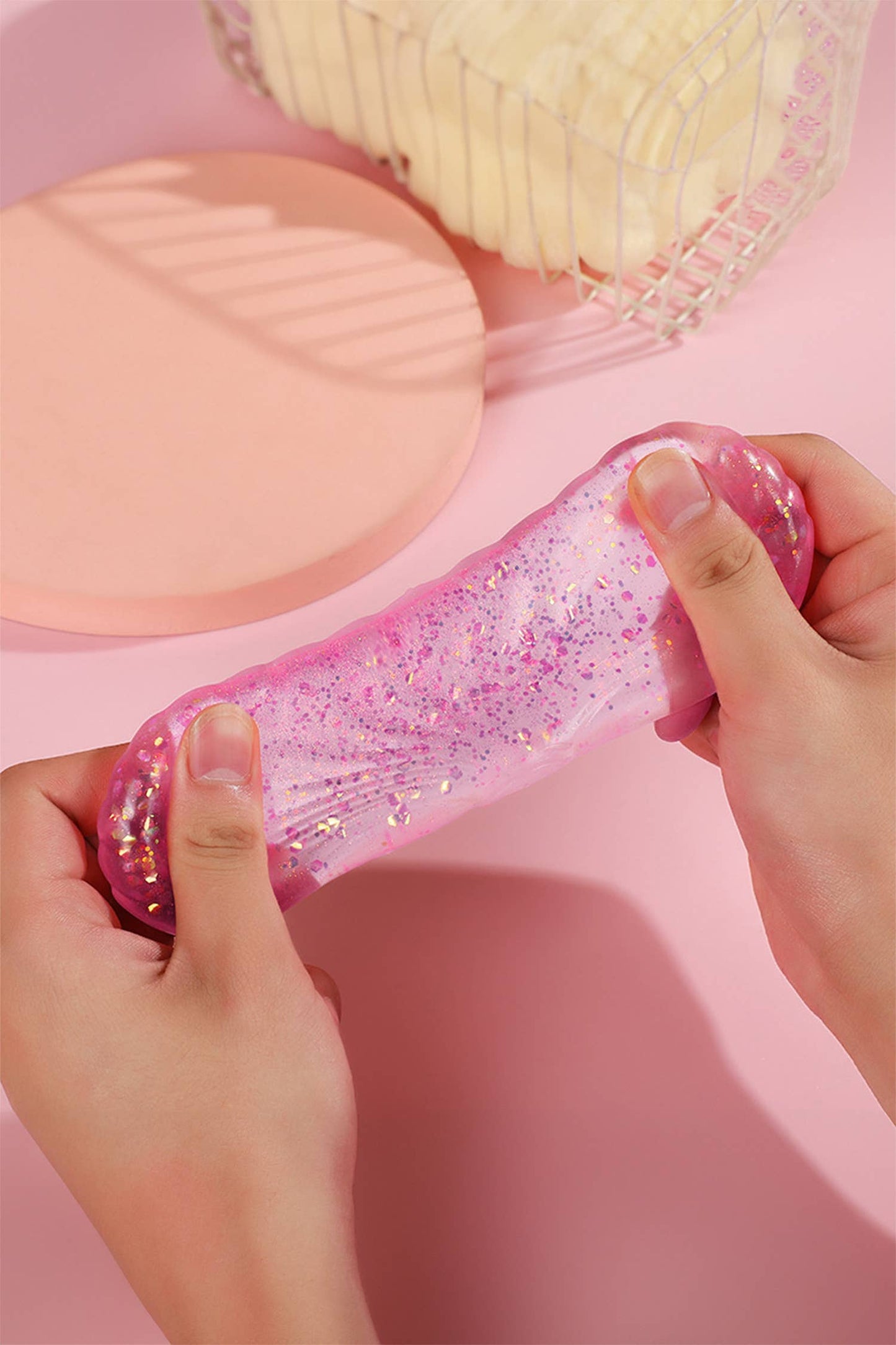 Seashell Shaped Glitter Squishy Toy
