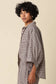 Gabi Brown Gingham Linen Shirt