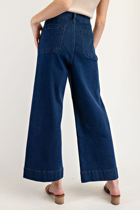 Kailey Straight Leg Jeans In Dark Denim