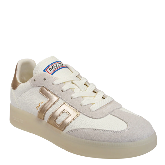 Back 70 Boston Sneaker In Metallic Gold