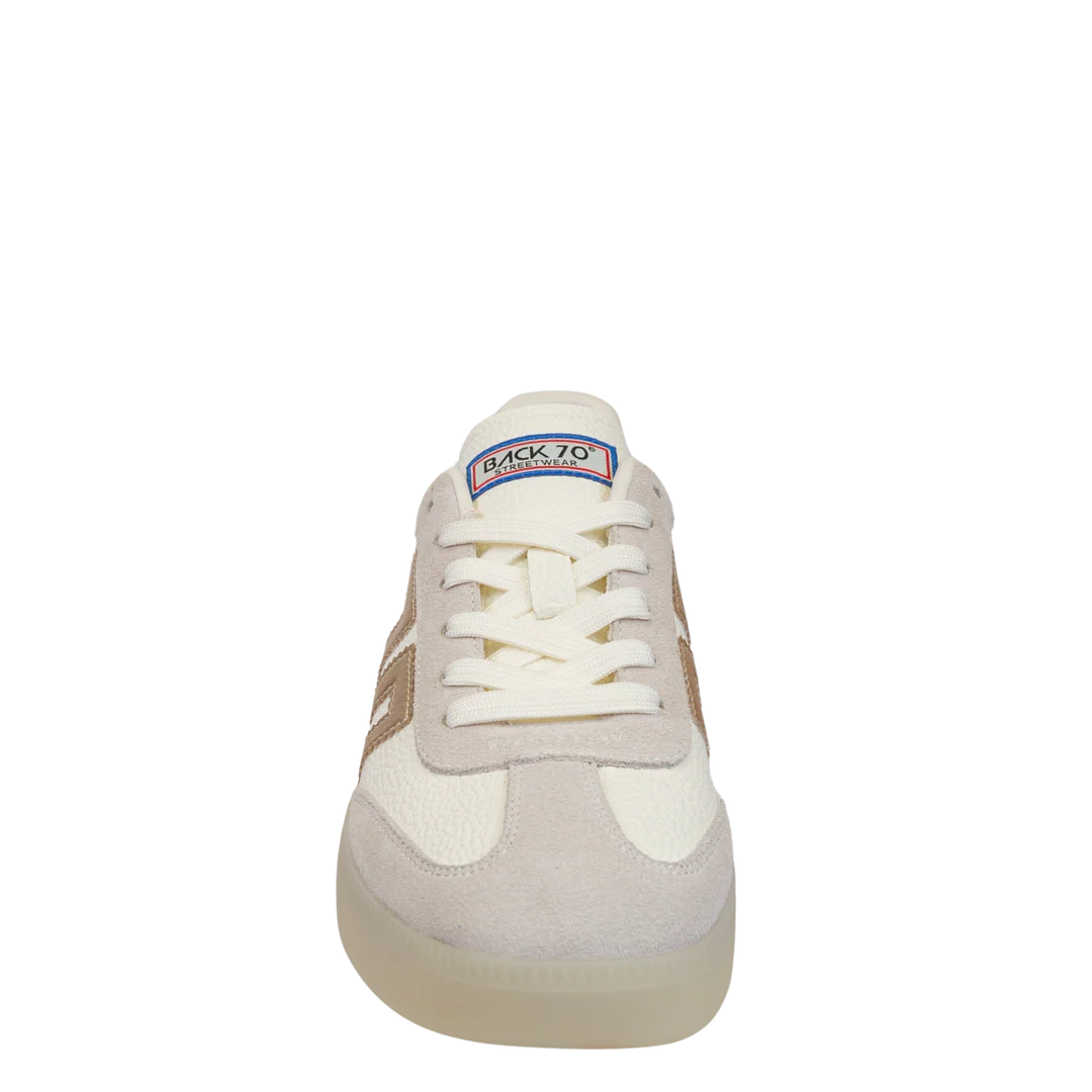 Back 70 Boston Sneaker In Metallic Gold