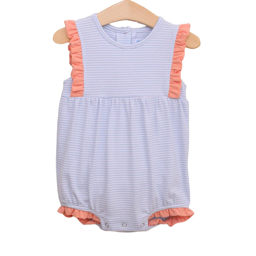 Josie Bubble In Light Blue & Coral/Stripe