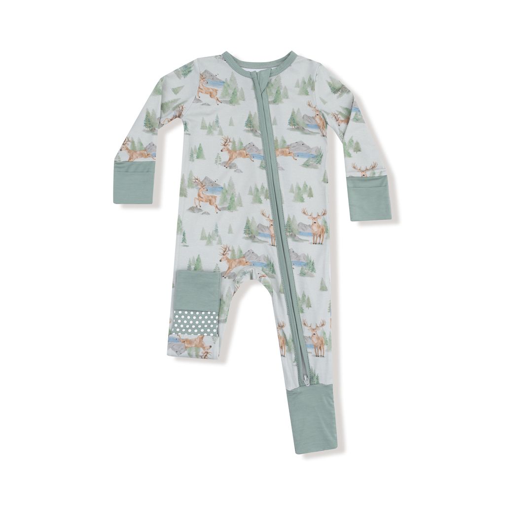 Angel Dear Buck Deer 2 Way Zipper Romper