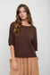Raw Edge Boxy Knit Sweater
