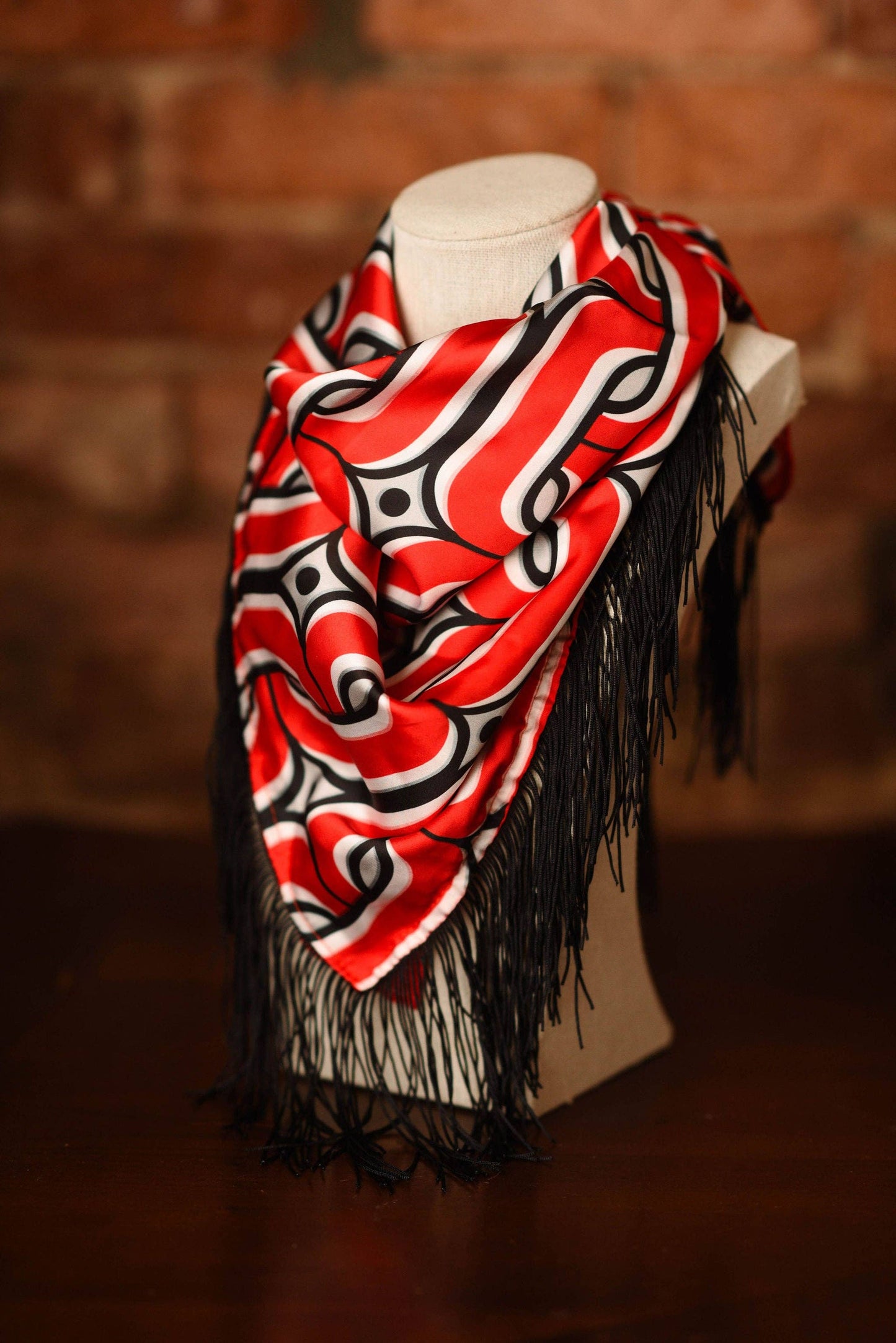 UGA Game Day Fringe Scarf Red/Black