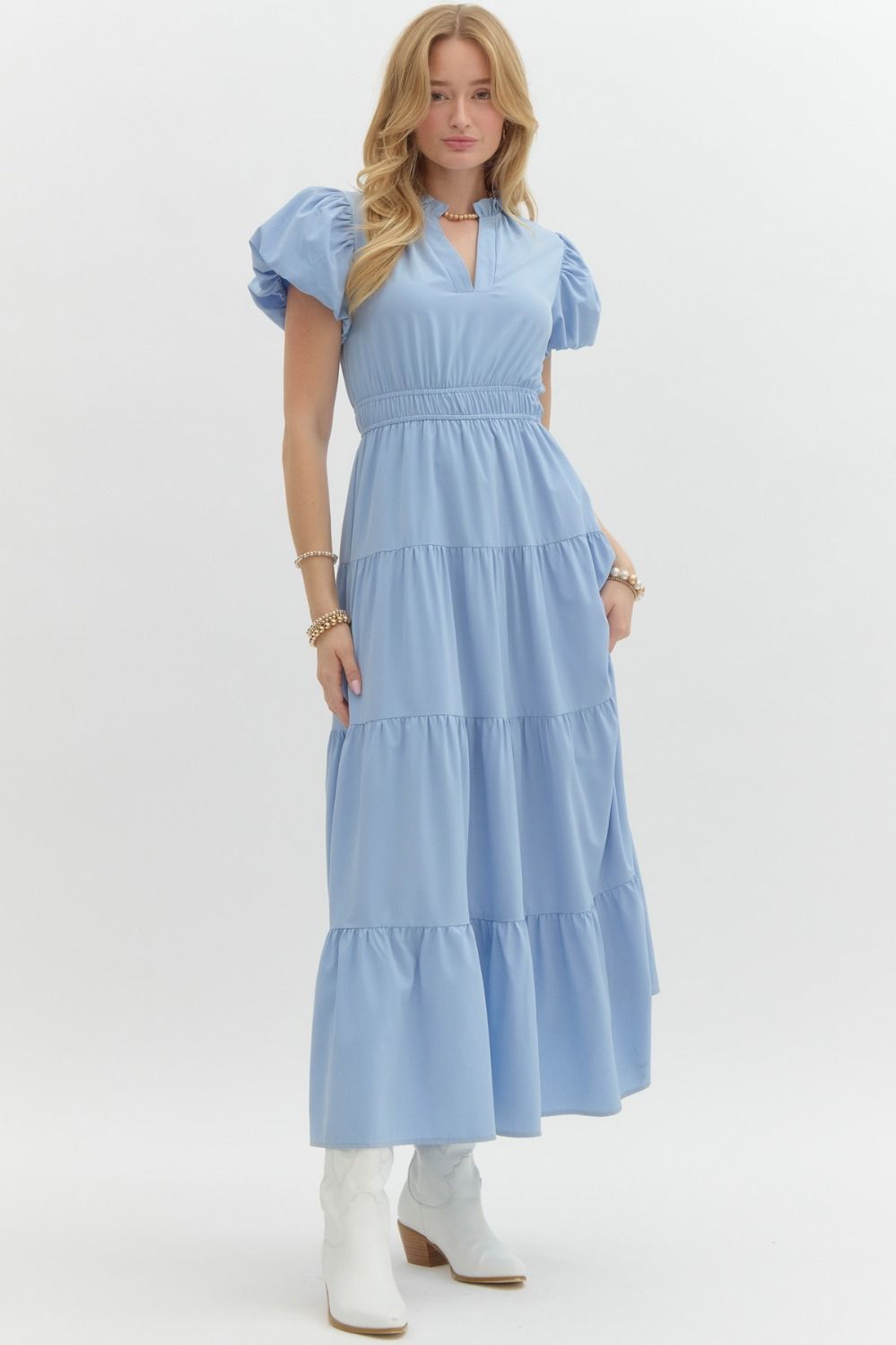 Olivia Maxi In Chambray