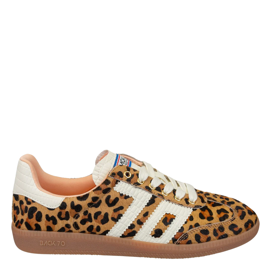 Back 70 Cloud In Leopard Camel White Sneaker