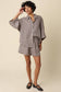 Gabi Brown Gingham Linen Shirt