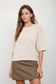 Raw Edge Boxy Knit Sweater