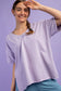 Carpool Queen Oversized V Neck Tee in Lavender