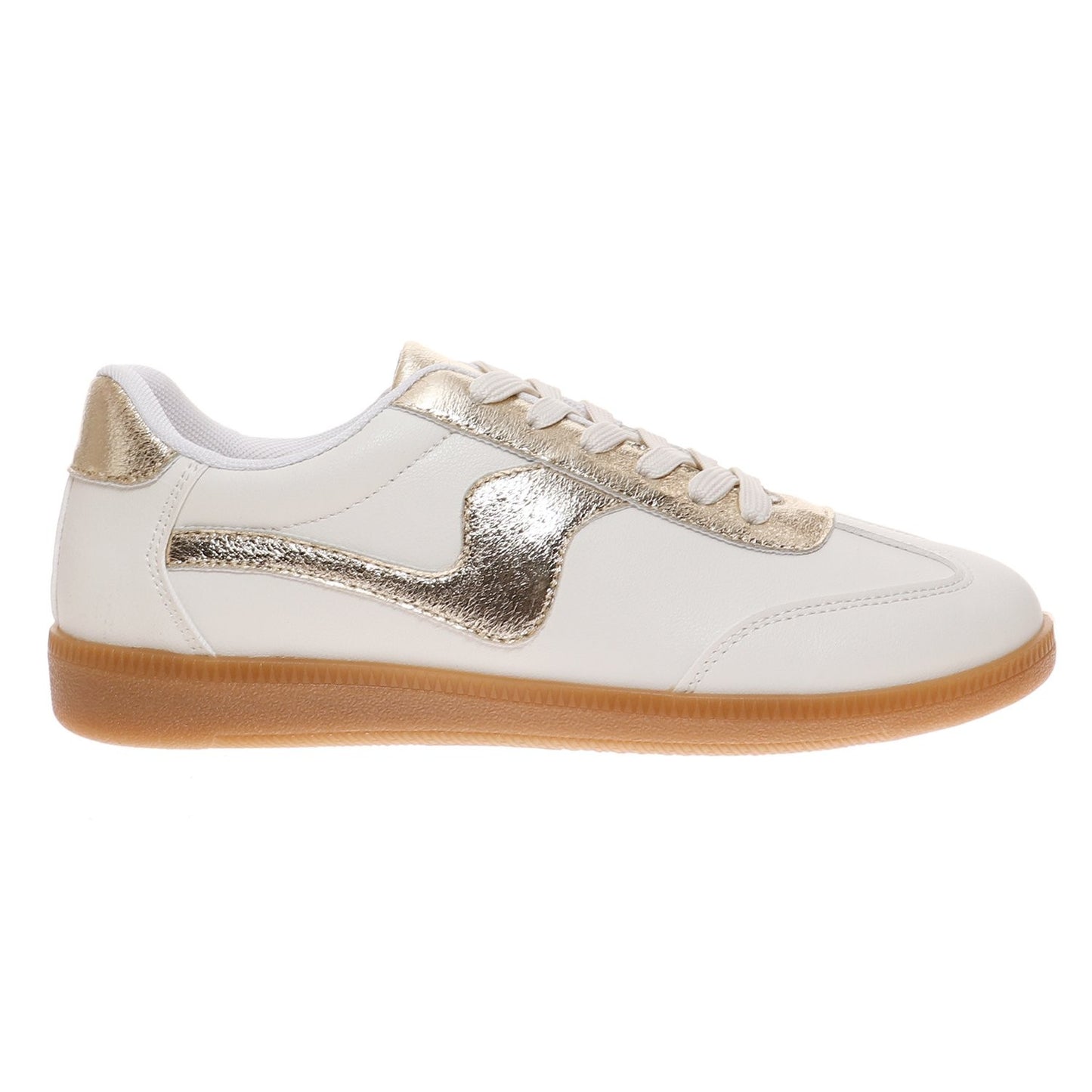 Walk this Way Athleisure Shoe in Gold