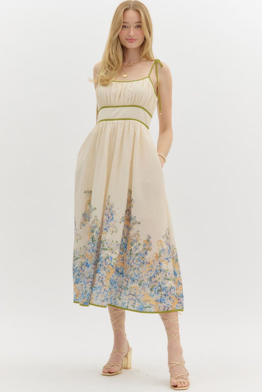 Floral Elegance Midi Dress