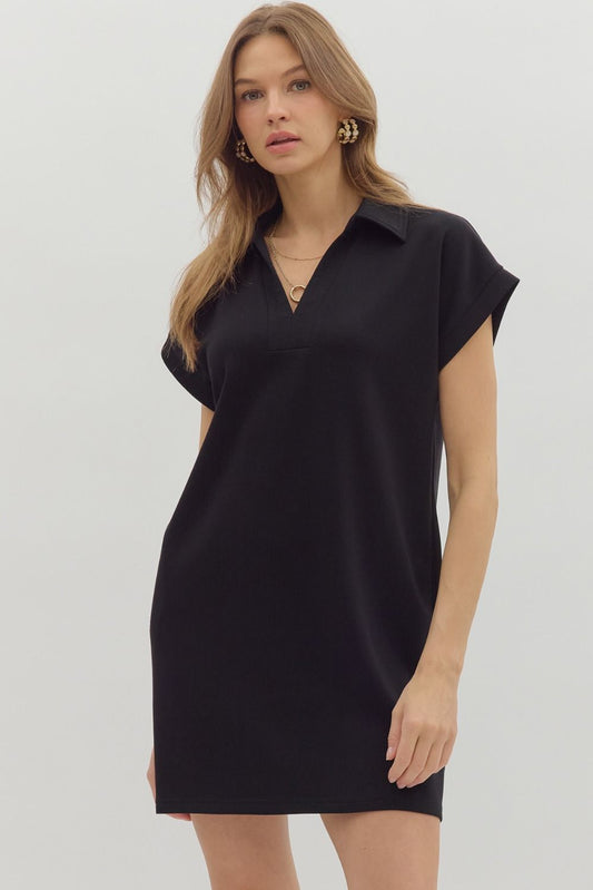 Take On The Day Mini Dress In Black