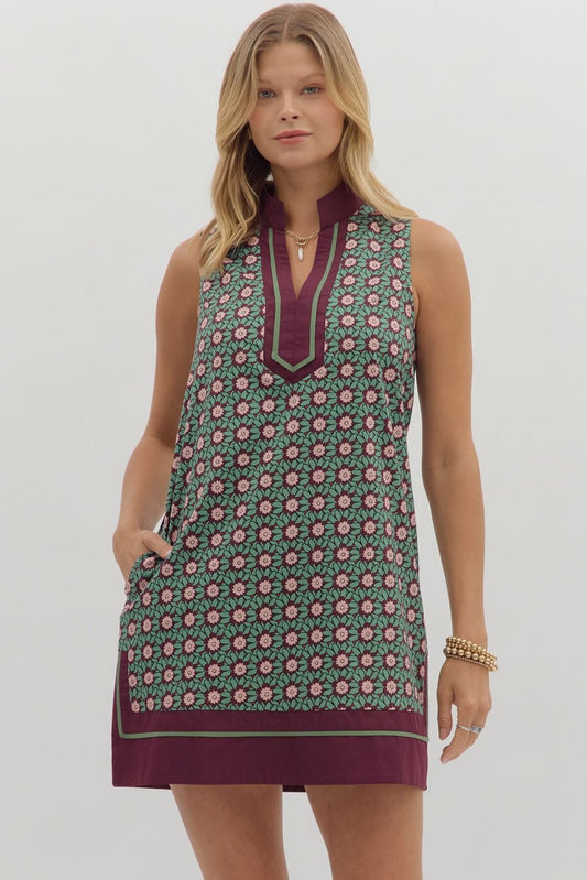 Forest Florals Mini Dress