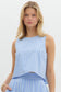 Gulf View Blue Stripe Top