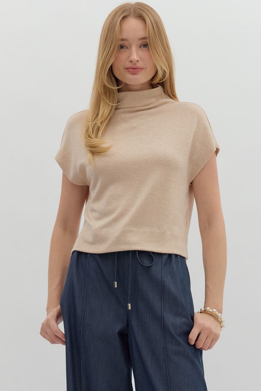 Coastal Fall Top In Oatmeal