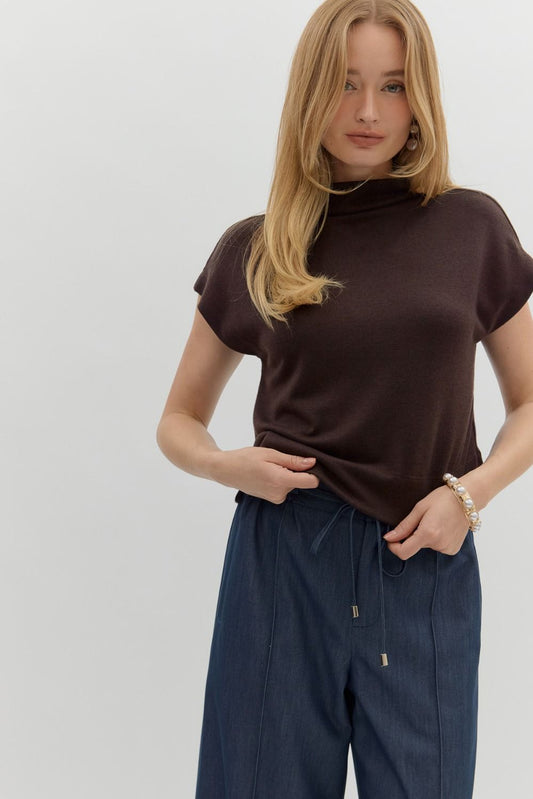 Coastal Fall Top In Brown