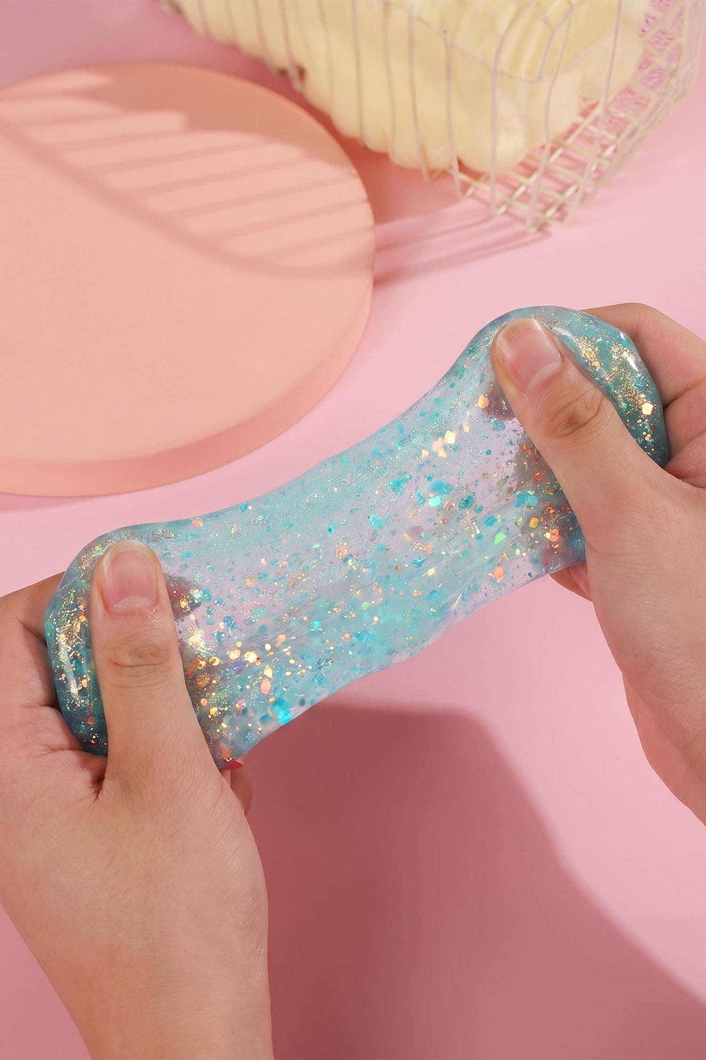 Seashell Shaped Glitter Squishy Toy