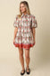 Mary Print Puff Sleeve Mini Dress