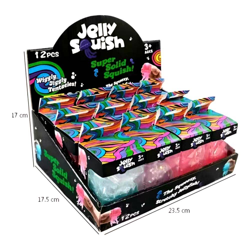 Glitter Jellyfish Squeeze Squishy Stress Relief Toy