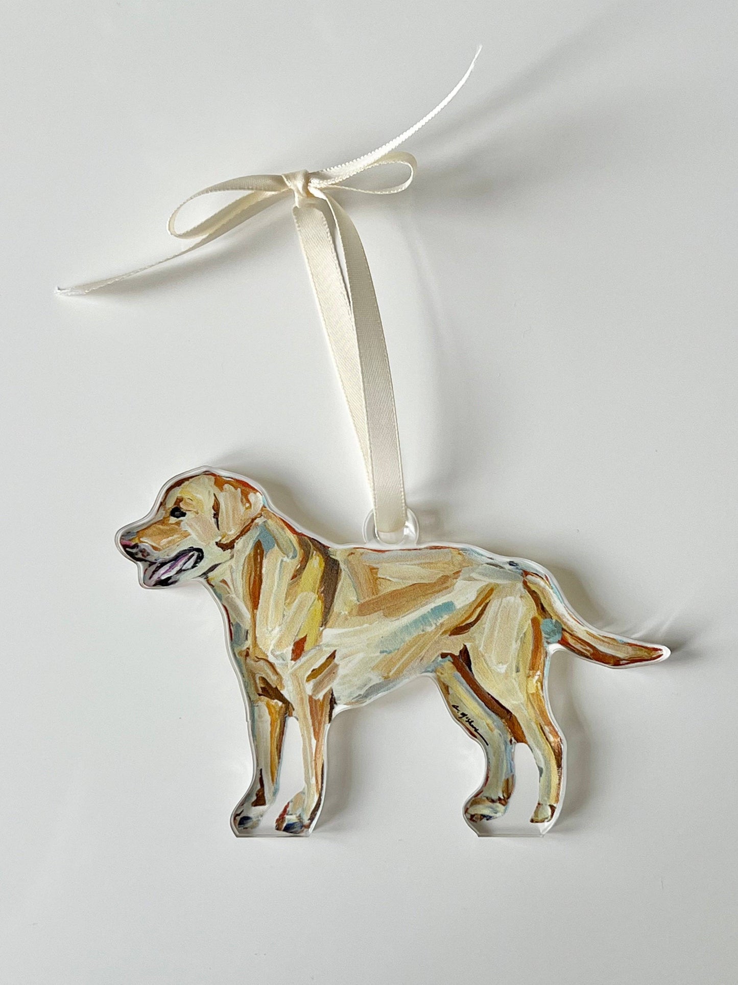 "Lab-yellow" Ornament