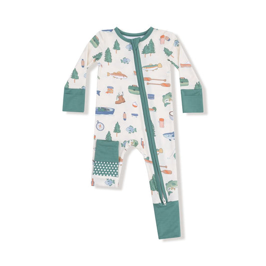 Angel Dear Fishing Things 2 Way Zipper Romper