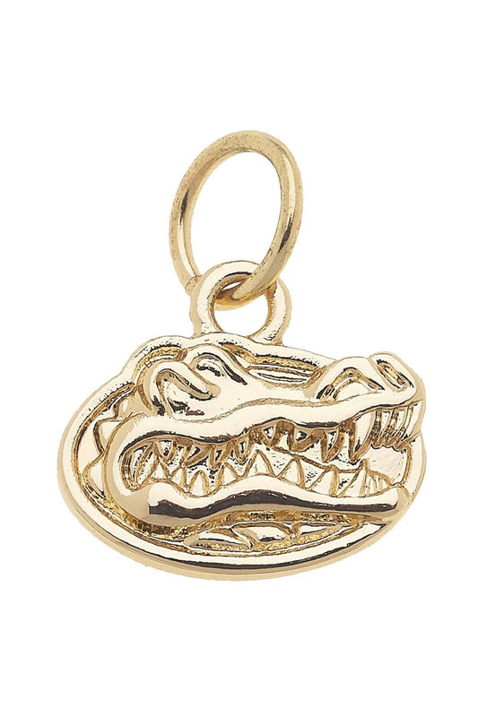 Florida Gators Shiny Gold Logo Charm