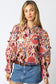 Forever Thankful Floral Ruffle Long Sleeve Blouse