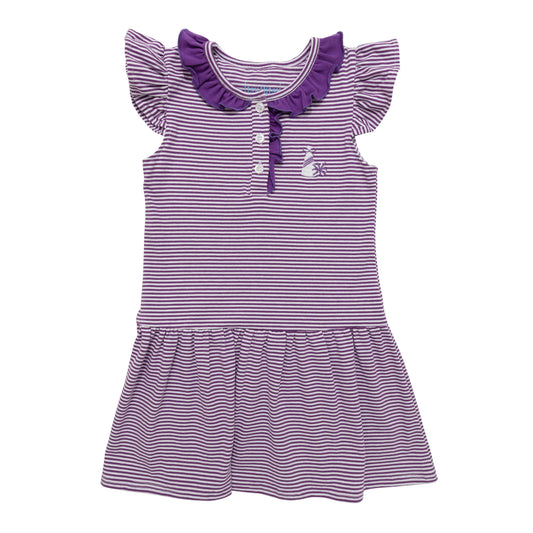 Itsy Bitsy Game Day Dress in Purple