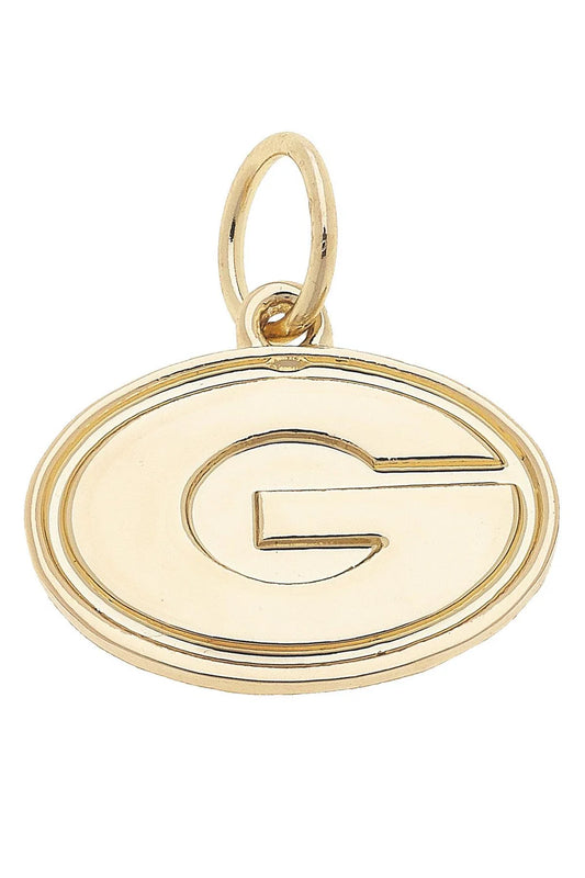 Georgia Bulldogs Shiny Gold Logo Charm
