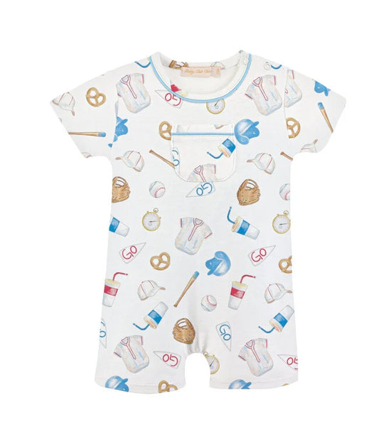 Baby Chic Home Run Baseball Romper