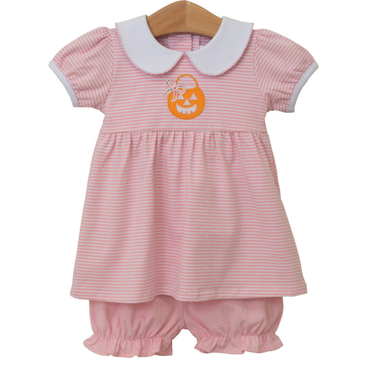 Trotter Street Jack O Lantern Bloomer Set