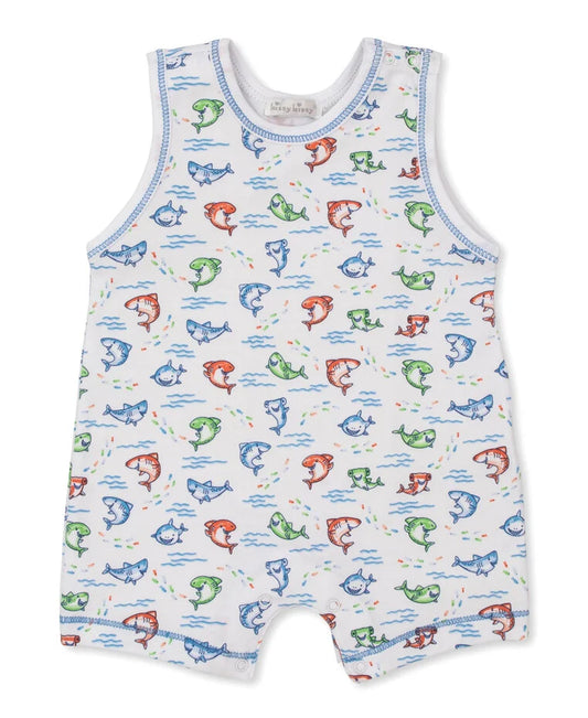 Kissy Kissy Shark Grins Sleeveless Playsuit
