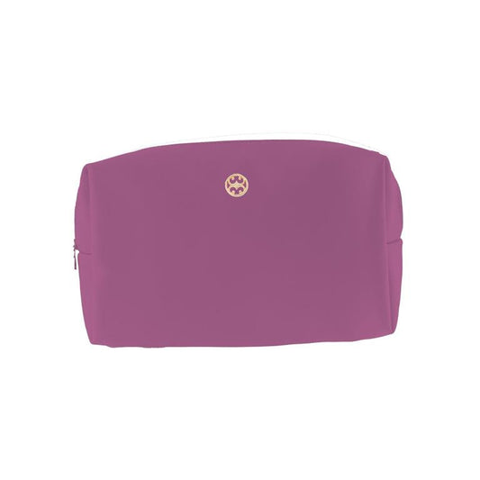 Mary Square Lets Face It Pink Floral Block Cosmetic Bag