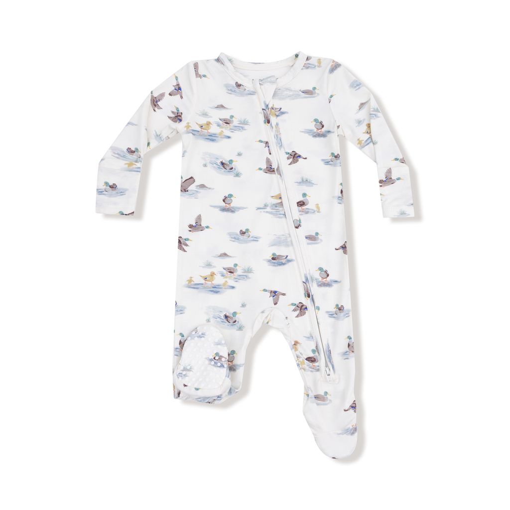 Angel Dear Migrating Mallards 2 Way Zipper Footie