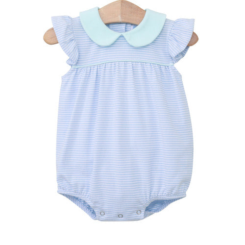 Genevieve Bubble In Light Blue & Mint/Stripe